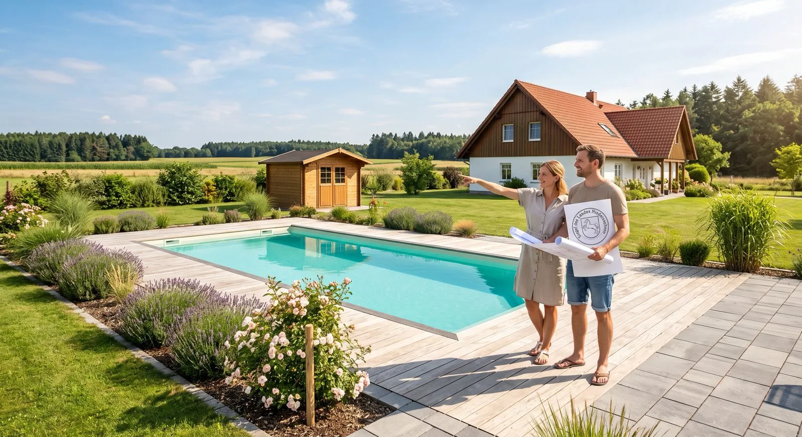 Poolbau in Niedersachsen: Brauche ich eine Baugenehmigung?
